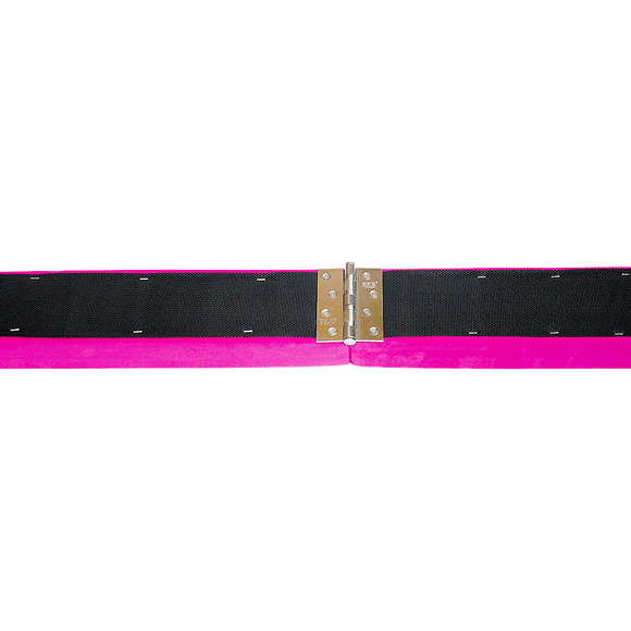 2.2m Gymnastics Folding Balance Beam Pink Synthetic Suede - RnR Galore