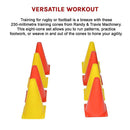 230mm Training Cones Set Witches Hat Football Soccer Rugby Traffic - RnR Galore