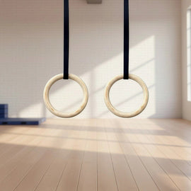235mm Wooden Gymnastic Rings – Olympic Gym Strength Training & Fitness - RnR Galore