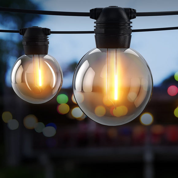 23m Solar Festoon Lights Outdoor LED String Light Wedding Party Christmas Decor - RnR Galore