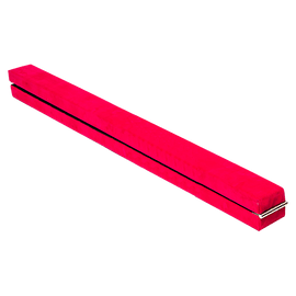 2.4m (8FT) Gymnastics Folding Balance Beam Pink Synthetic Suede - RnR Galore