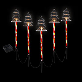 25 LED 5 PCS Christmas Lights Path Ground Light Garden Decorations Jingle Jollys - RnR Galore