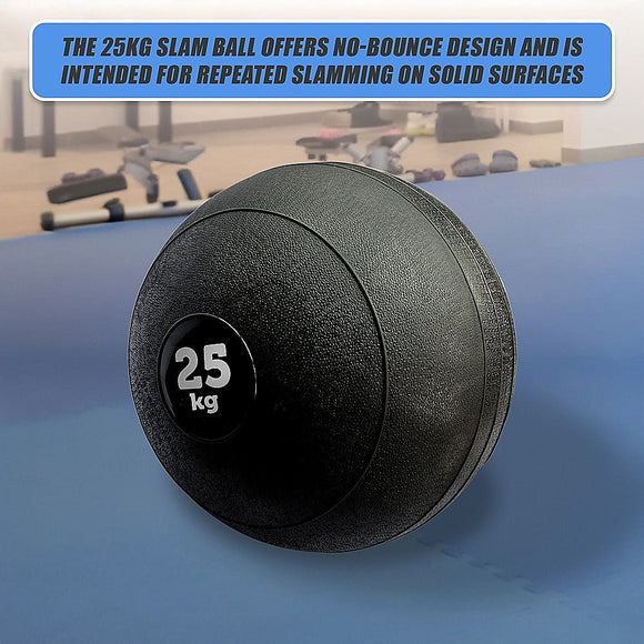 25kg Slam Ball No Bounce Crossfit Fitness MMA Boxing BootCamp - RnR Galore