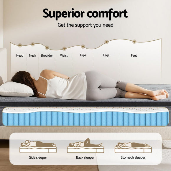 26cm Giselle Mattress Double Latex Foam Mattresses - RnR Galore