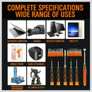 26Pc Precision Screwdriver Set Magnetic Pickup Hex Torx Philip Flat Bits Drive - RnR Galore