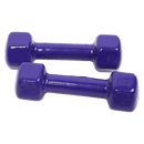 2kg Dumbbells Pair PVC Hand Weights Rubber Coated - RnR Galore