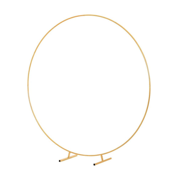 2M Round Backdrop Stand Wedding Background Decoration Party Flower Balloon Display - RnR Galore