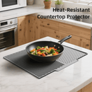 2PC Black Multi - Use Drain Mat (37x27 cm) – Non - Slip Heat Protection for Dish Drying & Prep - RnR Galore