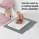 2PC White Multi - Use Drain Mat (43x33 cm) – Non - Slip Heat Protection for Dish Drying & Prep - RnR Galore