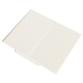 2PC White Multi - Use Drain Mat (43x33 cm) – Non - Slip Heat Protection for Dish Drying & Prep - RnR Galore