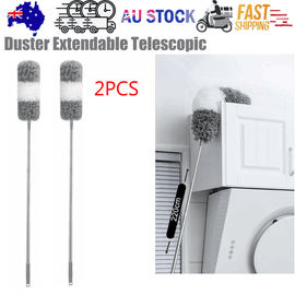 2PCS Duster Extendable Telescopic Microfibre Duster with Stainless Steel Pole - RnR Galore