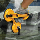 2x 150kg Load Aluminum Triple Suction Cup Pad Glazer Glass Sucker Remover Lifter - RnR Galore