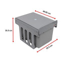 2x 15L Pull Out Trash Bin Dual Kitchen Garbage Waste Basket Cabinet Bin - RnR Galore
