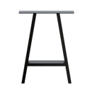 2x Rustic Dining Table Legs Steel Industrial Vintage 71cm - Black - RnR Galore