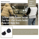 2x20cm 500kg Vacuum Suction Cup Glass Lifter Granite Sucker Pump Lift Heavy Duty - RnR Galore