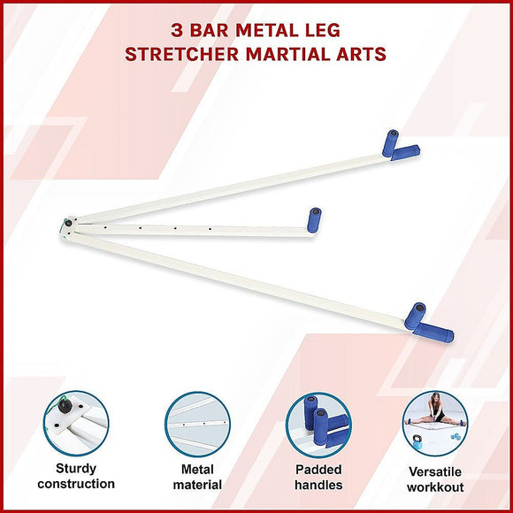 3 Bar Metal Leg Stretcher Martial Arts - RnR Galore