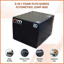 3 IN 1 Foam Plyo Games Plyometric Jump Box - RnR Galore