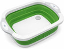 3 - in - 1 Green Collapsible Cutting Board & Drain Basin & Storage Tub - Portable Multifunctional Food Grade Storage Basket(37x27x12cm) - RnR Galore