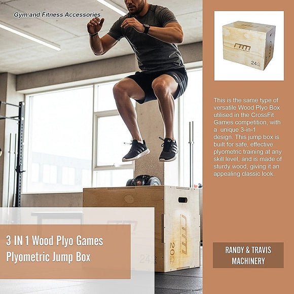 3 IN 1 Wood Plyo Games Plyometric Jump Box - RnR Galore