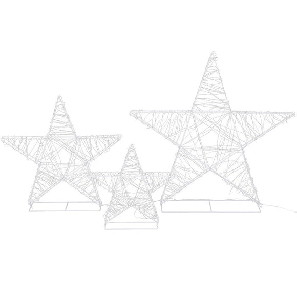 3 PCS Christmas Lights 900 LED Fairy Light Star Decorations Jingle Jollys - RnR Galore