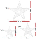 3 PCS Christmas Lights 900 LED Fairy Light Star Decorations Jingle Jollys - RnR Galore