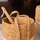 3 Piece Cotton Rope Stripe Carry Handles Storage Baskets Set - RnR Galore