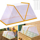 3 piece White Foldable Raised Garden Bed Cover - Vegetable Plant Protector(80 x 34 x 35 cm) - RnR Galore