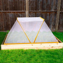 3 piece White Foldable Raised Garden Bed Cover - Vegetable Plant Protector(80 x 34 x 35 cm) - RnR Galore
