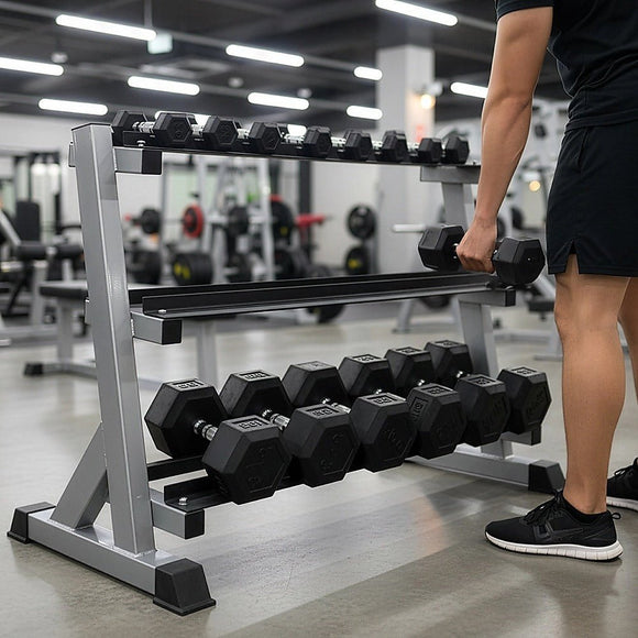 3 Tier Dumbbell Rack for Dumbbell Weights Storage - RnR Galore