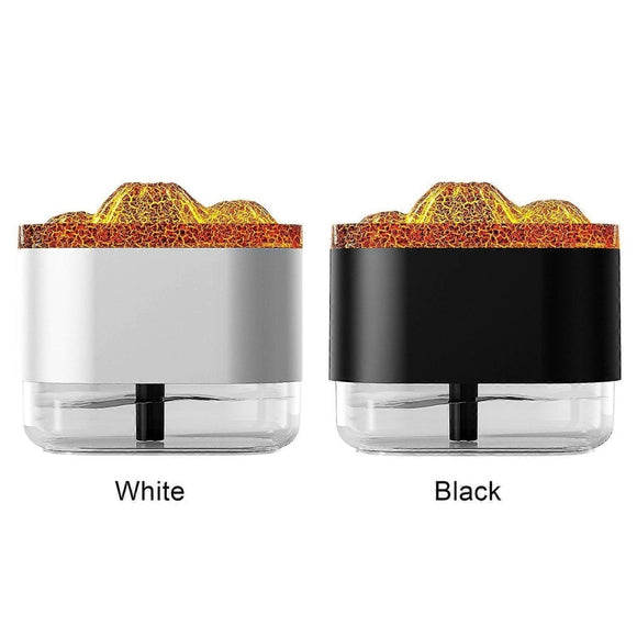 300ml Flame Effect Aromatherapy Humidifier with LED Light, Quiet USB Humidifier - RnR Galore