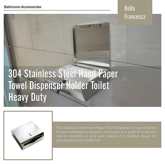 304 Stainless Steel Hand Paper Towel Dispenser Holder Toilet Heavy Duty - RnR Galore