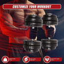 30KG Adjustable Dumbbell Set – Home Gym Weights for Strength & Fitness Training - RnR Galore
