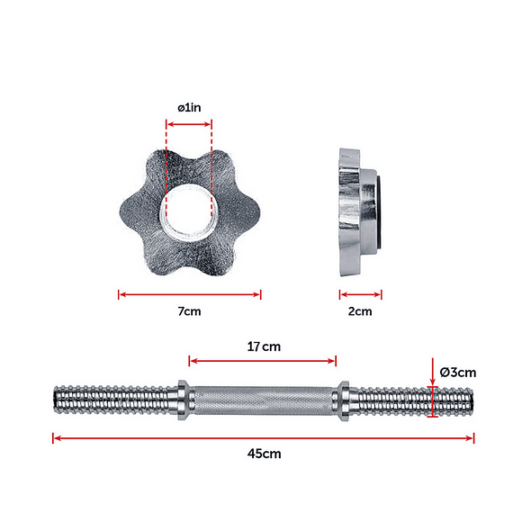 30KG Dumbbell Adjustable Weight Set - RnR Galore