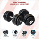 30KG Dumbbell Adjustable Weight Set - RnR Galore