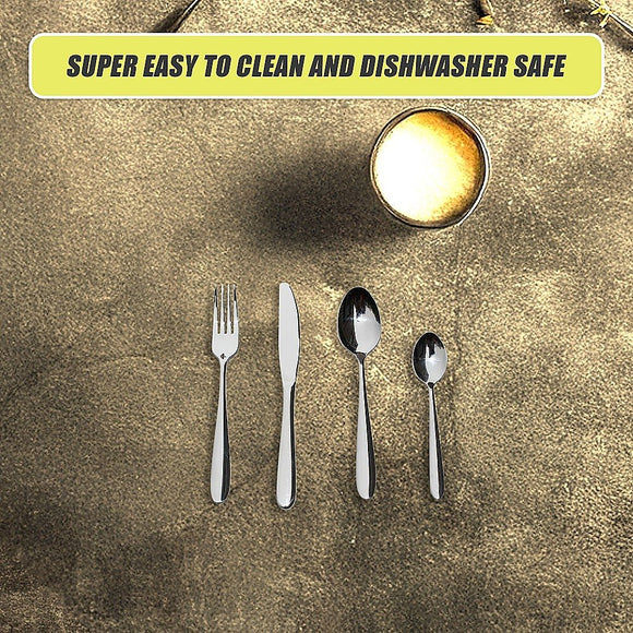 32 Piece Stainless Steel Cutlery Set Knives Fork Spoon Teaspoon - RnR Galore