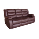 3+2 Seater Recliner Sofa In Faux Leather Lounge Couch in Brown - RnR Galore