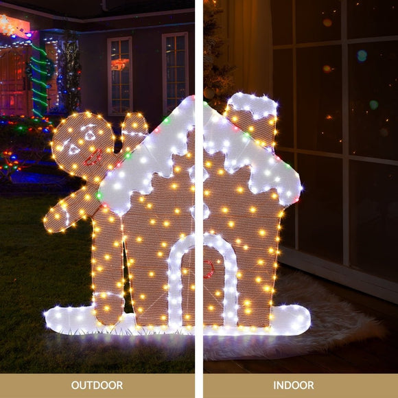 330 LED Christmas Lights Gingerbread Motif Fairy Light Decoration Jingle Jollys - RnR Galore