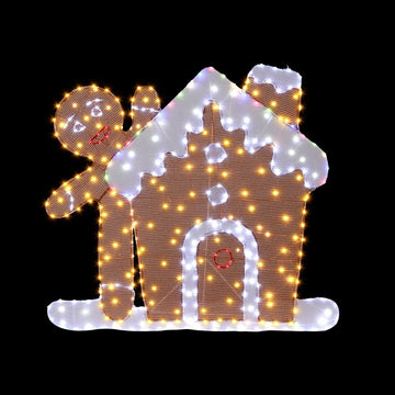 330 LED Christmas Lights Gingerbread Motif Fairy Light Decoration Jingle Jollys - RnR Galore