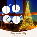 3.6M Christmas Tree 800 LED Solar Net Lights Jingle Jollys - RnR Galore