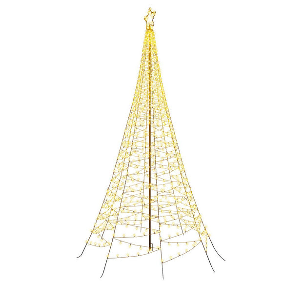 3.6M Christmas Tree 800 LED Solar Net Lights Jingle Jollys - RnR Galore