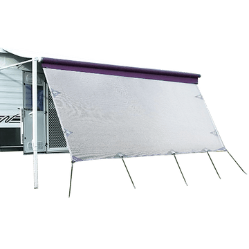 3.7m Caravan Privacy Screen Side Sunscreen Sun Shade for 13' Roll Out Awning - RnR Galore