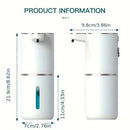 380ml touchless sensor automatic soap dispenser - wall - mounted, rechargeable lithium battery, USB charging, modern black design, suitable for bathroom and kitchen, bathroom soap dispenser | modern soap dispenser | touchless soap dispenser - RnR Galore