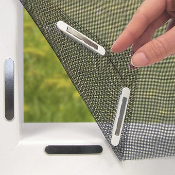3pc DIY Magnetic Window Screen Kit - Fine Mesh Insect Net, No Drilling Required, Cut to Size(black 150cm x 130cm) - RnR Galore