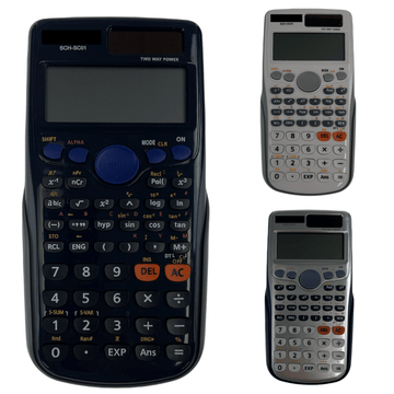 3x Scientific Calculator Universal Student Office Maths Mathematics School - RnR Galore