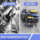 4 - Layer Heavy Duty Drill Holder Wall Mount Tool Rack Organizer, - RnR Galore