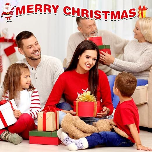 4 Pairs Christmas Socks, Crazy Holiday Hand Holding Socks Funny Christmas Stocking Stuffers - RnR Galore