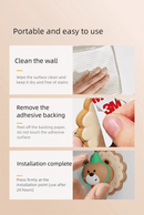 4 Pcs Brown Adorable Bear Wall Protector - Multi - Use Self - Adhesive Door Stopper Bumper - RnR Galore