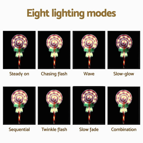 4 PCS Christmas Lights Path Ground Light Garden Decorations 68 LED Jingle Jollys - RnR Galore