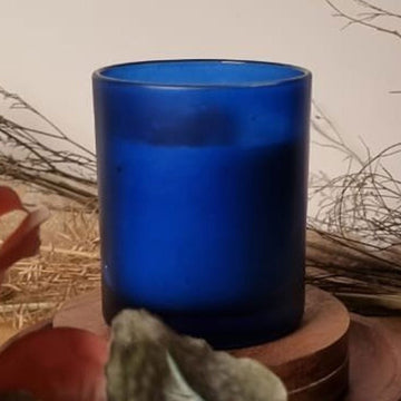 40 Pack Blue Frosted Glass Votive Tealight Candle Holders House Party Centerpiece Xmas Wedding Decor Glass Candlestick Party Decorations Bridal Baby Shower Event - RnR Galore