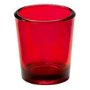 40 Pack Red Glass Votive Tealight Candle Holders House Party Centerpiece Xmas Wedding Decor Glass Candlestick Party Decorations Bridal Valentines Event - RnR Galore
